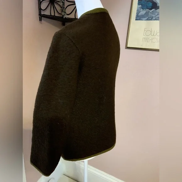Jantzen Vintage Brown Wool Sweater with Vintage Patches Europe - Picture 2 of 14